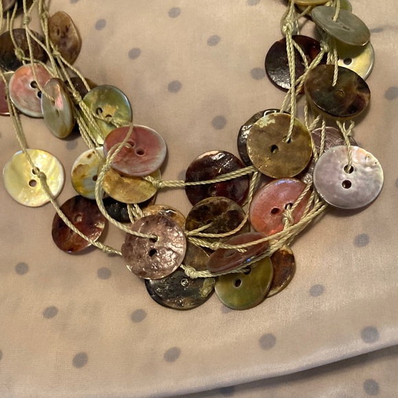 Adorable Multicolor Button Necklace, 16” 🌸💜🌸🩷🌸🩵 - Picture 4 of 4